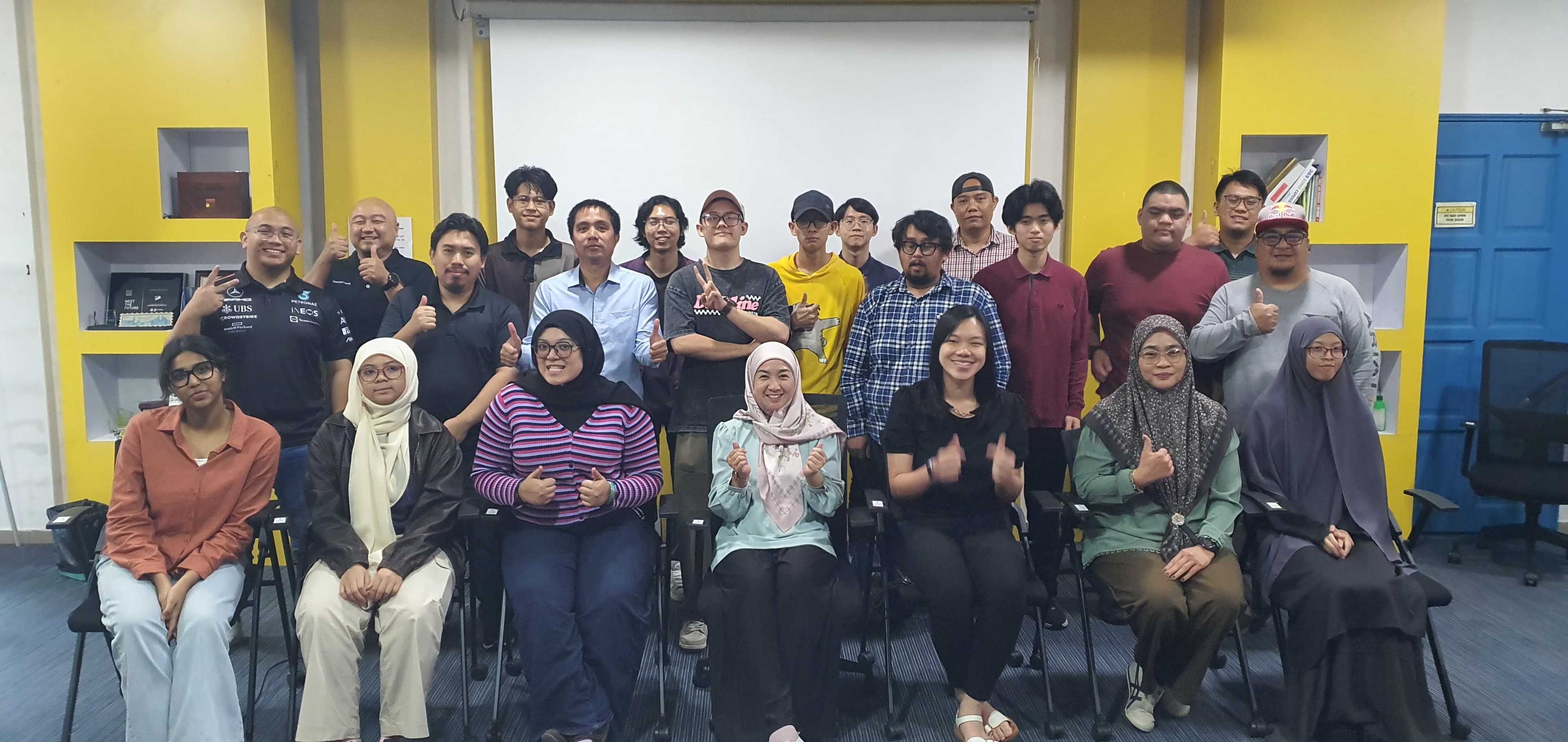 Participants and trainers at the Belait's Future Starts With You AI upskilling programme, Seria Energy Lab
