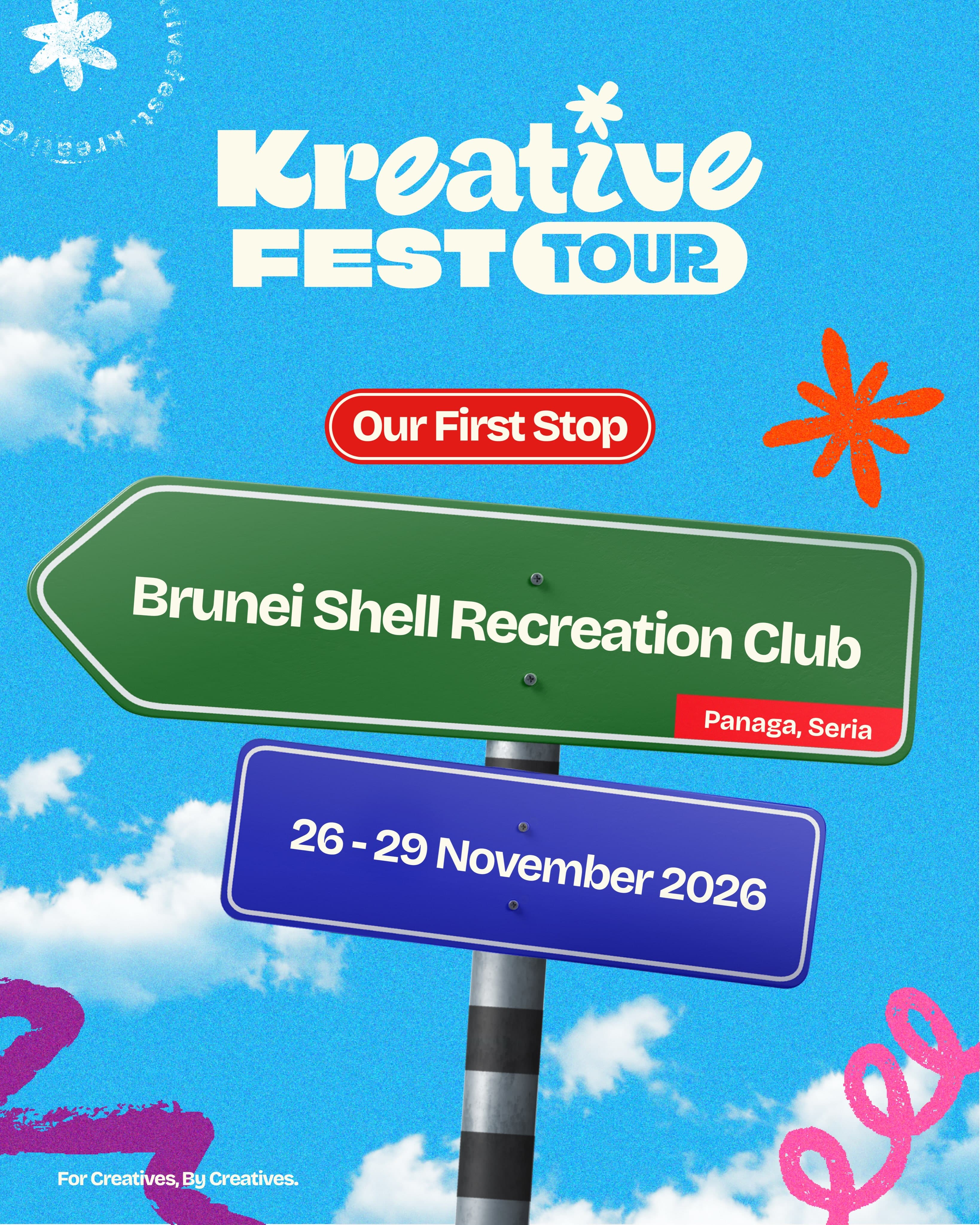 Kreative Fest Tour — Our First Stop event poster