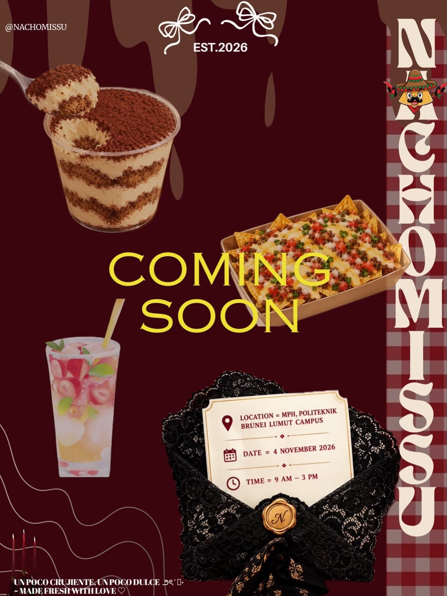 NACHOMISSU — Student Entrepreneurship Pop-Up event poster