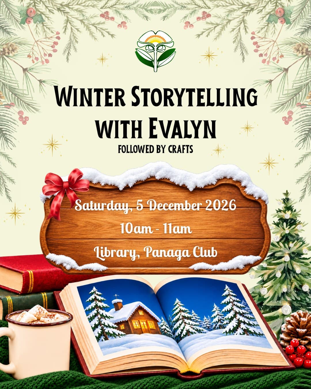 Winter Storytime with Evalyn event poster