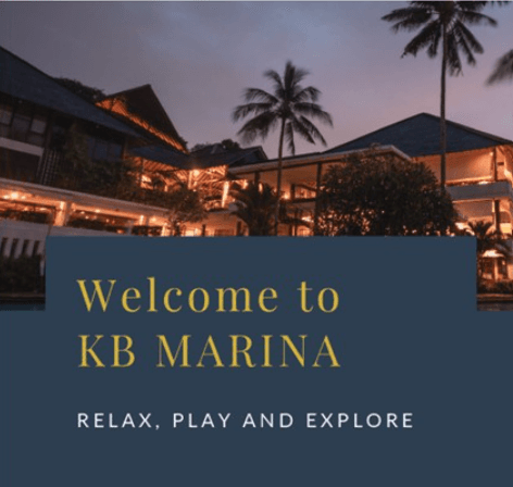 KB Marina resort at dusk — relax, play and explore